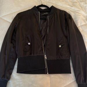 Zara Bomber Black Jacket